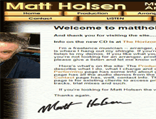 Tablet Screenshot of mattholsen.com
